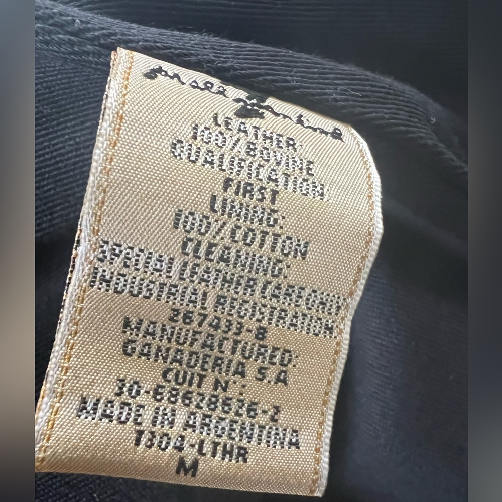 7 For All Mankind Men’s Leather Jacket - Picture 10 of 12